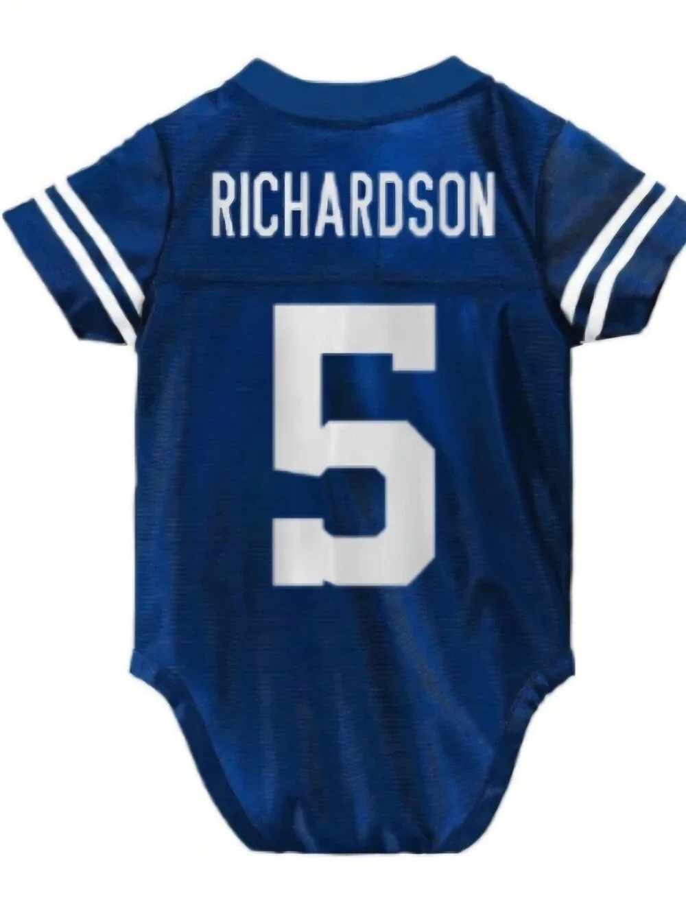 NFL Indianapolis Colts Richardson 5 One Piece Bodysuit Jersey Blue White 6 - 9M